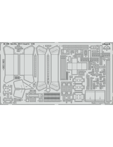 Sd.Kfz. 251/1 Ausf.C 1/35 ACADEMY, 1/35 - Eduard Accessories 36499