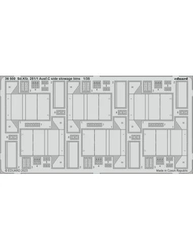 Sd.Kfz. 251/1 Ausf.C side stowage bins 1/35 ACADEMY, 1/35 - Eduard ...