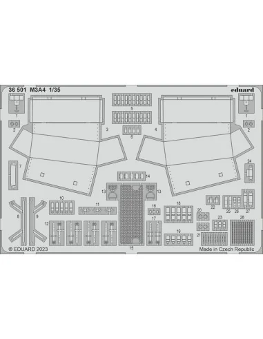 M3A4 1/35 I LOVE KITS, 1/35 - Eduard Accessories 36501