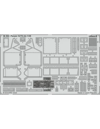Panzer IV/70 (A) 1/35 TAMIYA, 1/35 - Eduard Accessories 36502