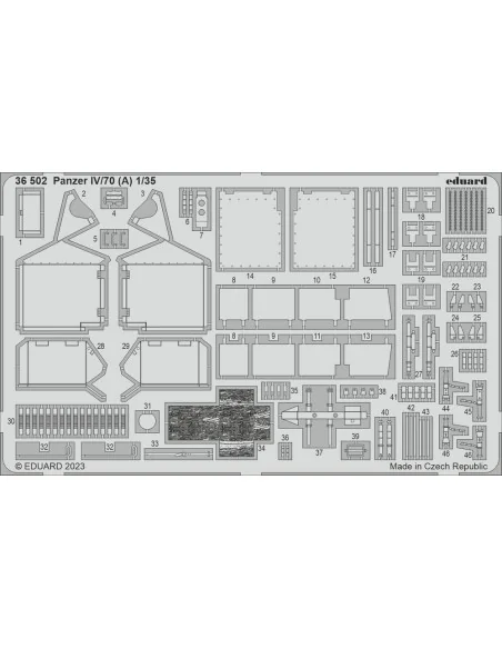 Panzer IV/70 (A) 1/35 TAMIYA, 1/35 - Eduard Accessories 36502