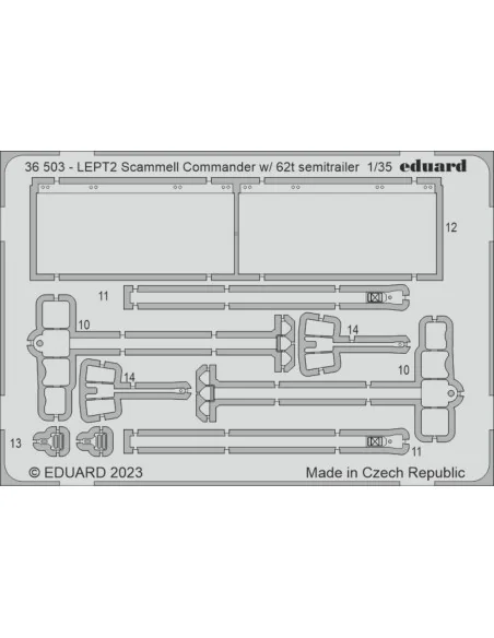 Scammel Commander w/ 62t semitrailer 1/35 HOBBY BOSS, 1/35 - Eduard...