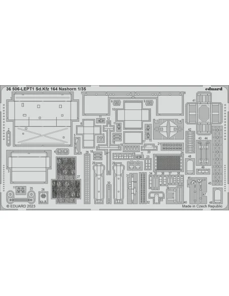 Sd.Kfz. 164 Nashorn 1/35 BORDER MODEL, 1/35 - Eduard Accessories 36506