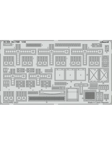 SU-76M 1/35 ZVEZDA, 1/35 - Eduard Accessories 36508