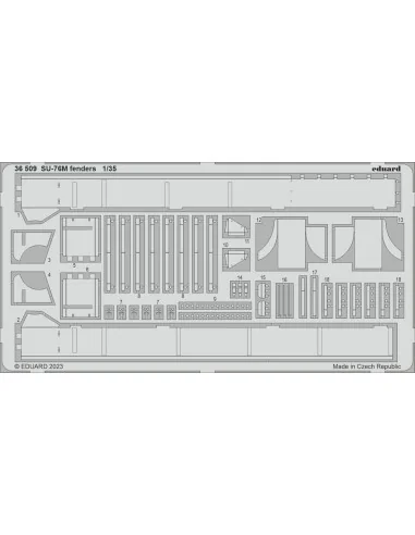 SU-76M fenders 1/35 ZVEZDA, 1/35 - Eduard Accessories 36509
