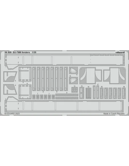 SU-76M fenders 1/35 ZVEZDA, 1/35 - Eduard Accessories 36509