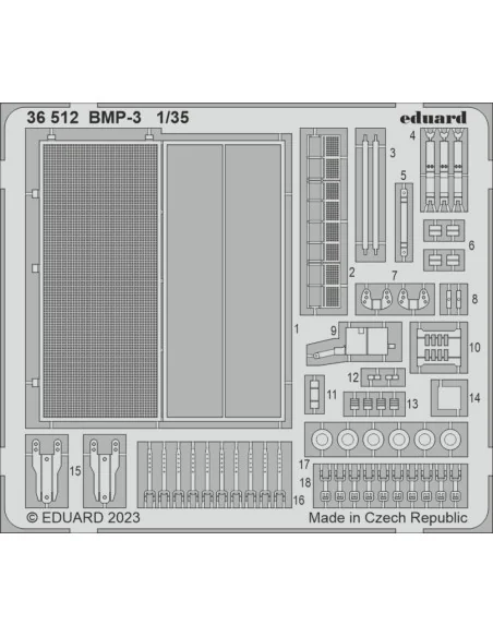 BMP-3, 1/35 - Eduard Accessories 36512