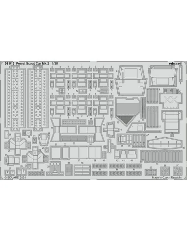 Ferret Scout Car Mk.2, 1/35 - Eduard Accessories 36513
