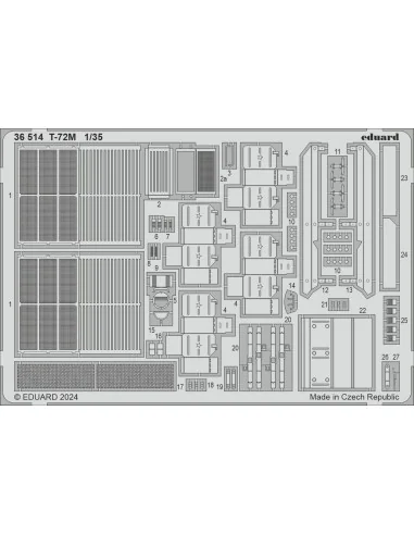 T-72M, 1/35 - Eduard Accessories 36514