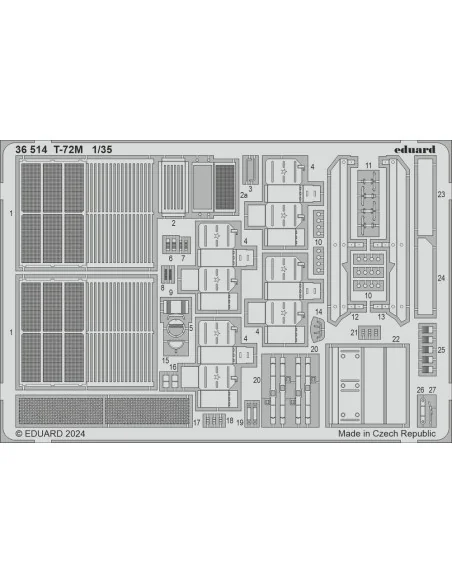 T-72M, 1/35 - Eduard Accessories 36514