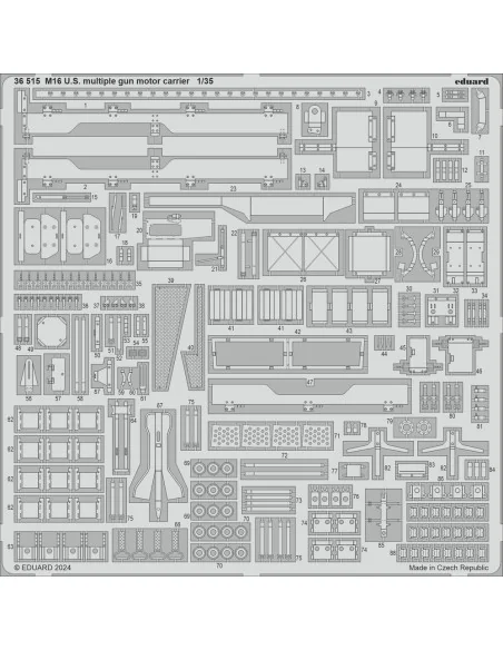 M16 U.S. multiple gun motor carrier 1/35 TAMIYA, 1/35 - Eduard Acce...