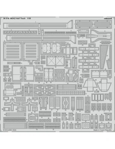 M3A2 Half Track 1/35 TAMIYA, 1/35 - Eduard Accessories 36516