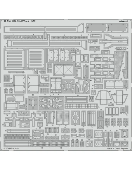 M3A2 Half Track 1/35 TAMIYA, 1/35 - Eduard Accessories 36516