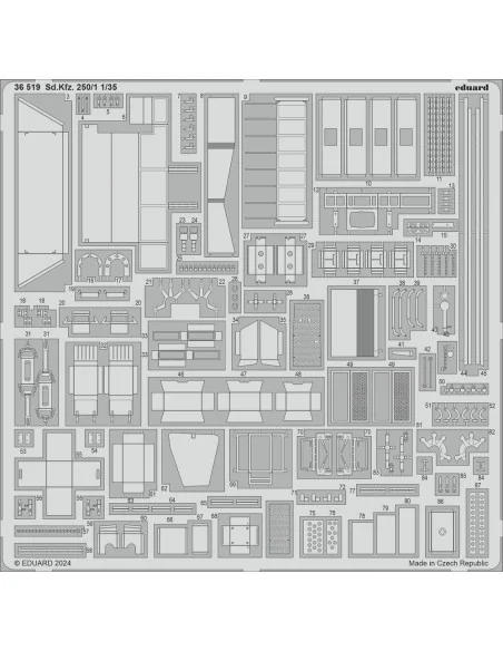 Sd.Kfz. 250/1, 1/35 - Eduard Accessories 36519