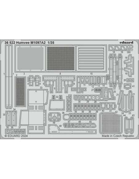Humvee M1097A2 ICM, 1/35 - Eduard Accessories 36522
