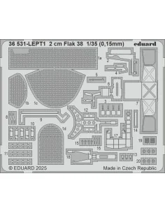 2 cm Flak 38 ICM, 1/35 - Eduard Accessories 36531