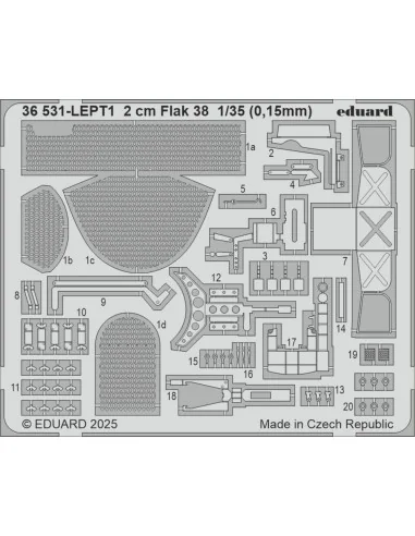 [NO_DESC] 2 cm Flak 38 ICM, 1/35 - Eduard Accessories 36531