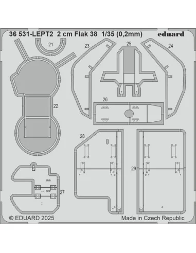 [NO_DESC] 2 cm Flak 38 ICM, 1/35 - Eduard Accessories 36531