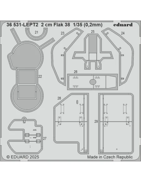 2 cm Flak 38 ICM, 1/35 - Eduard Accessories 36531