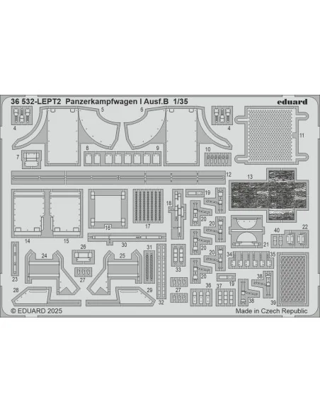 Panzerkampfwagen I Ausf.B TAMIYA, 1/35 - Eduard Accessories 36532