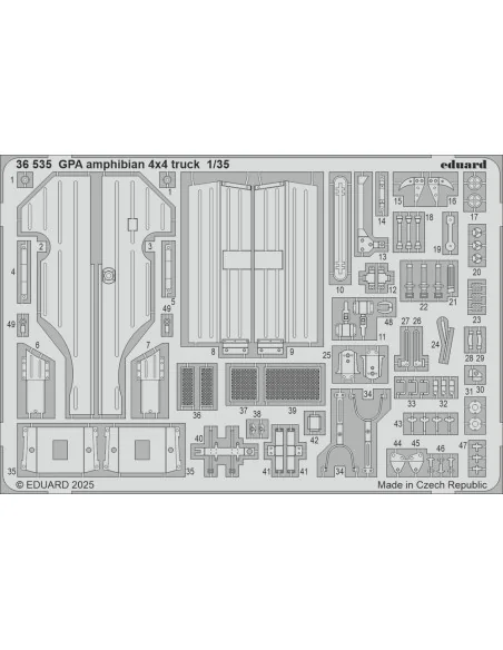 GPA amphibian 4x4 truck TAMIYA, 1/35 - Eduard Accessories 36535