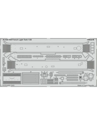 H39 French Light Tank TAMIYA, 1/35 - Eduard Accessories 36536