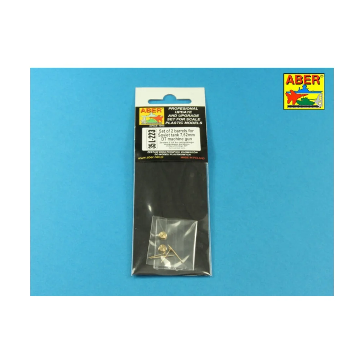 Set of 2 barrels for Soviet 7, 62mm DT, 1/35 - Aber Models 35 L-223