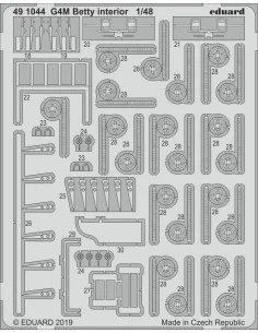 G4M Betty interior for Tamiya, 1/48 - Eduard Accessories 491044