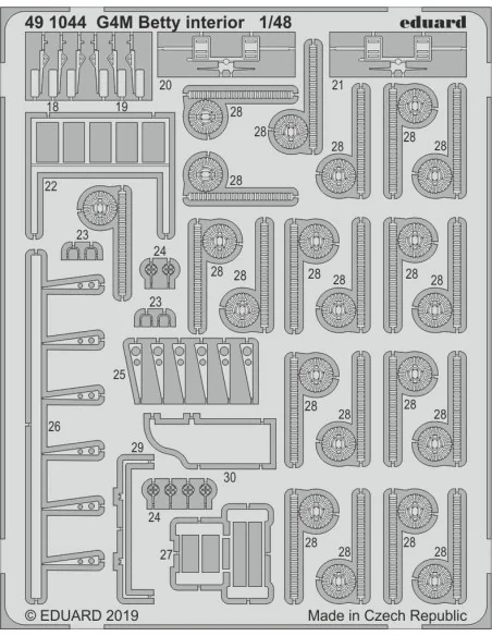 G4M Betty interior for Tamiya, 1/48 - Eduard Accessories 491044