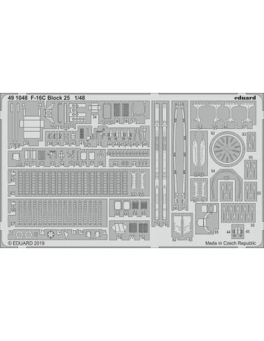 F-16C Block 25 for Tamiya, 1/48 - Eduard Accessories 491048