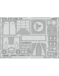 B-17G cockpit for HKM, 1/48 - Eduard Accessories 491057