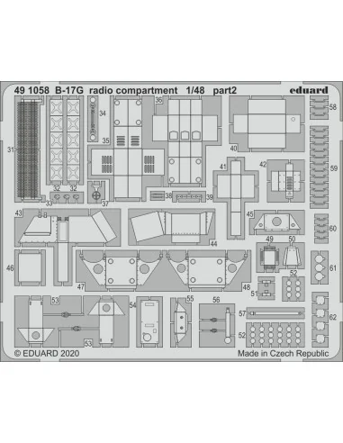 B-17G radio compartment for HKM, 1/48 - Eduard Accessories 491058