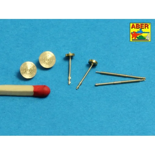 Set of 2 barrels for Soviet 7, 62mm DT, 1/35 - Aber Models 35 L-223