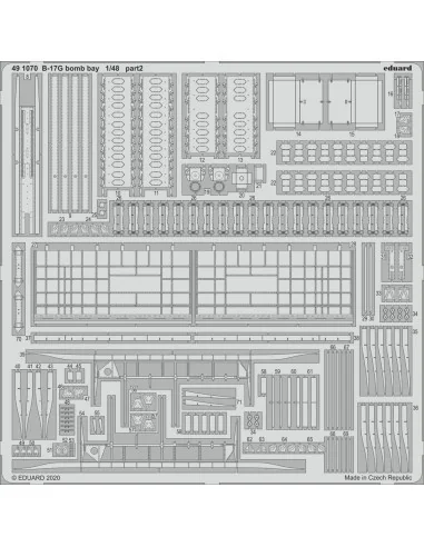 B-17G bomb bay for HKM, 1/48 - Eduard Accessories 491070