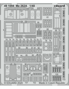 Me 262A for Hobby Boss, 1/48 - Eduard Accessories 491094