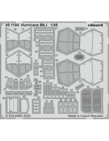 Hurricane Mk.I for Airfix, 1/48 - Eduard Accessories 491104