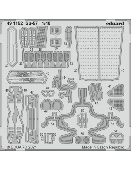Su-57 1/48 for ZVEZDA, 1/48 - Eduard Accessories 491152