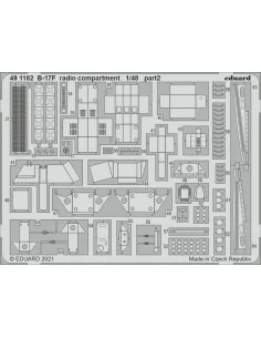 B-17F radio compartment 1/48 for HKM, 1/48 - Eduard Accessories 491182