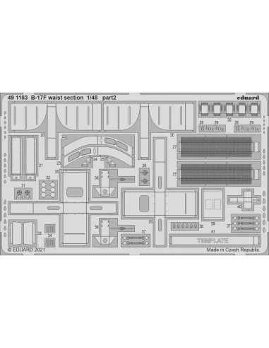[NO_DESC] B-17F waist section 1/48 for HKM, 1/48 - Eduard Accessori...