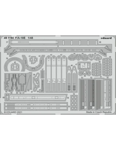 [NO_DESC] F/A-18E 1/48 for MENG, 1/48 - Eduard Accessories 491194