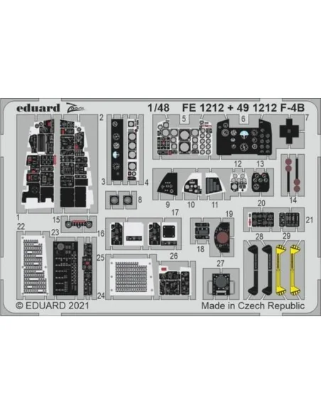 F-4B 1/48 for TAMIYA, 1/48 - Eduard Accessories 491212