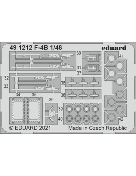 F-4B 1/48 for TAMIYA, 1/48 - Eduard Accessories 491212