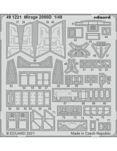 Mirage 2000D for KINETIC, 1/48 - Eduard Accessories 491221