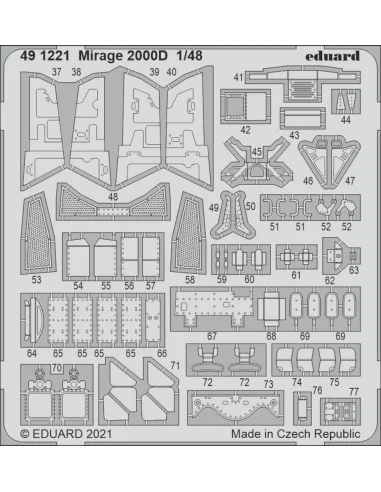 [NO_DESC] Mirage 2000D for KINETIC, 1/48 - Eduard Accessories 491221