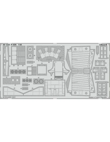 P-40N, for ACADEMY, 1/48 - Eduard Accessories 491234