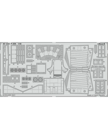 P-40N, for ACADEMY, 1/48 - Eduard Accessories 491234