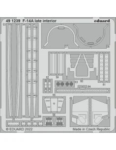 F-14A late interior for TAMIYA, 1/48 - Eduard Accessories 491239