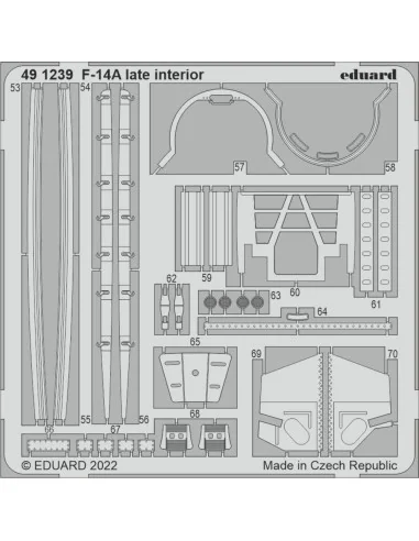 F-14A late interior for TAMIYA, 1/48 - Eduard Accessories 491239