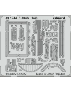 F-104S for KINETIC, 1/48 - Eduard Accessories 491244