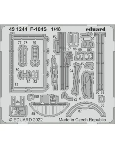 [NO_DESC] F-104S for KINETIC, 1/48 - Eduard Accessories 491244